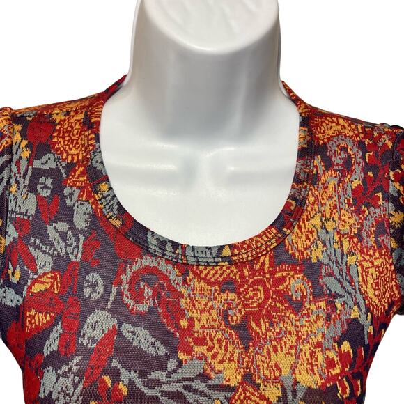 LuLaRoe NEW Women’s XXS Amelia Pleated Jacquard Pockets Fit & Flare Dress Pin-Up - Picture 13 of 16